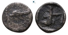 Phoenicia. Sidon. Abd`aštart (Straton) 363-354 BC. 1/16 Shekel AR