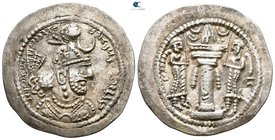 Sasanian Kingdom. Yazdgird (Yazdgard) I AD 399-420. Drachm AR