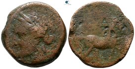 Zeugitania. Carthage 201-175 BC. Trishekel AE