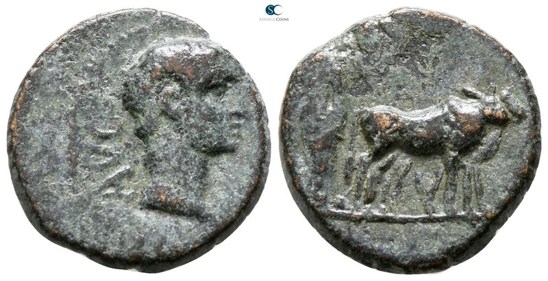 Macedon. Philippi. Augustus 27 BC-AD 14. 
Bronze Æ

16 mm., 4.38 g.



ne...
