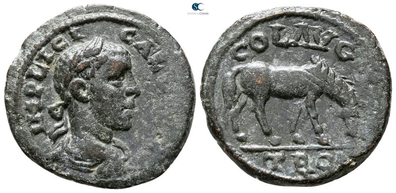 Troas. Alexandreia. Gallienus AD 253-268. 
Bronze Æ

20 mm., 5.82 g.



v...