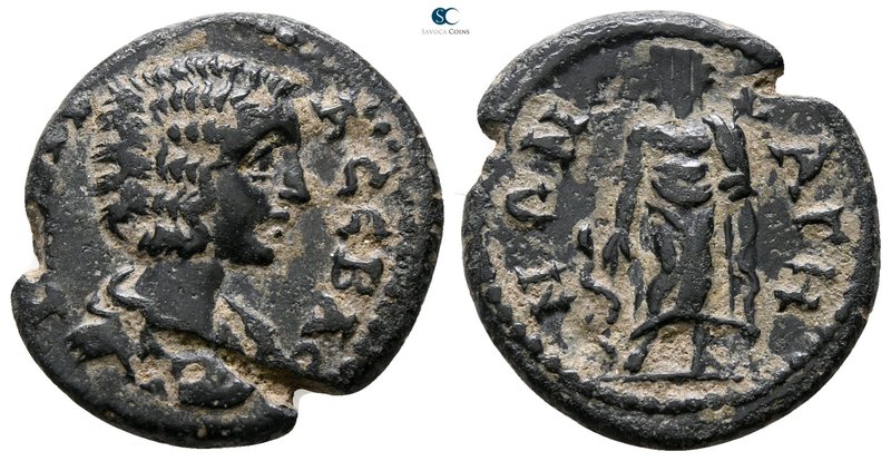 Lydia. Bageis . Julia Domna AD 193-217. 
Bronze Æ

18 mm., 3.37 g.



ver...