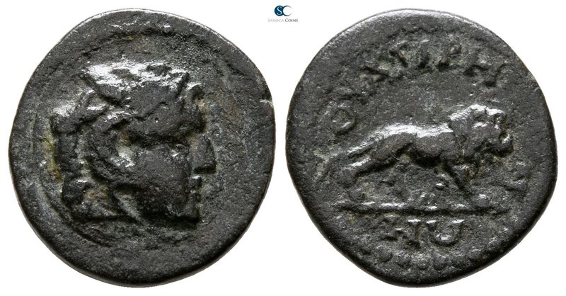 Lydia. Thyateira . Pseudo-autonomous issue AD 138-192. 
Bronze Æ

14 mm., 2.4...