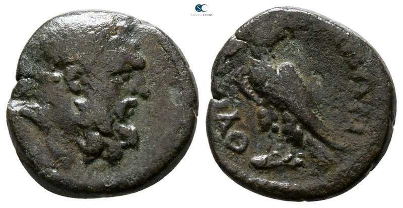 Lydia. Thyateira . Pseudo-autonomous issue AD 193-235. 
Bronze Æ

13 mm., 1.7...