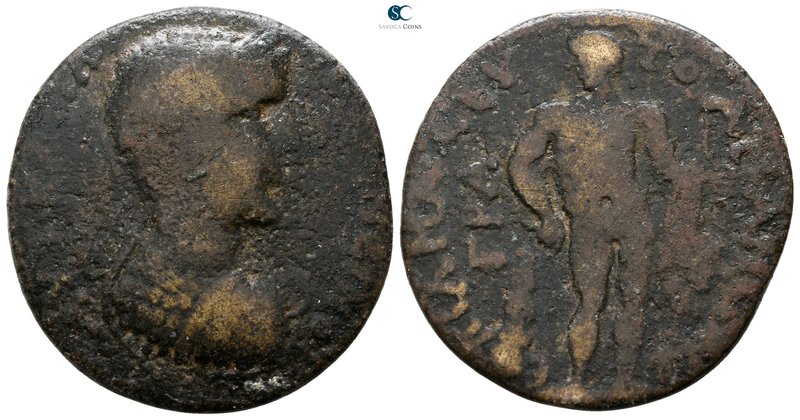 Phrygia. Apameia . Elagabalus AD 218-222. 
Bronze Æ

28 mm., 8.45 g.



n...