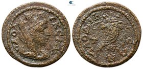 Phrygia. Laodikeia ad Lycum. Pseudo-autonomous issue AD 193-211. Time of Septimius Severus. Dated CY 88=AD 210/1. Bronze Æ