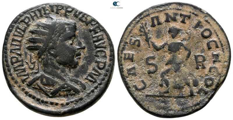 Pisidia. Antioch. Philip I Arab AD 244-249. 
Bronze Æ

27 mm., 11.93 g.


...