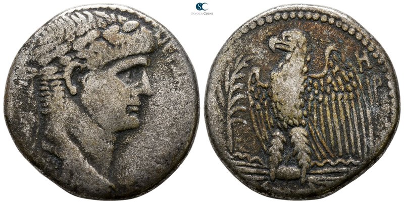 Seleucis and Pieria. Antioch. Nero AD 54-68. 
Tetradrachm AR

25 mm., 13.64 g...