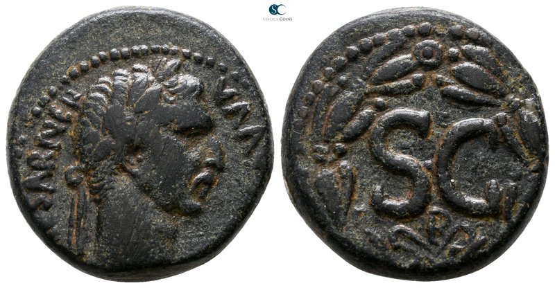 Seleucis and Pieria. Antioch. Nerva AD 96-98. 
Bronze Æ

20 mm., 8.53 g.

...