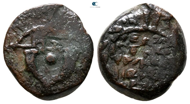 Judaea. Jerusalem. Alexander Jannaios (Yehonatan) 103-76 BC. 
Prutah Æ

13 mm...