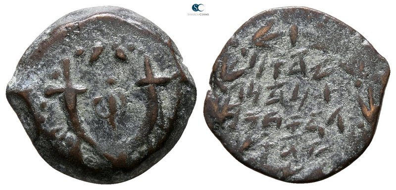 Judaea. Jerusalem. Alexander Jannaios (Yehonatan) 103-76 BC. 
Prutah Æ

12 mm...