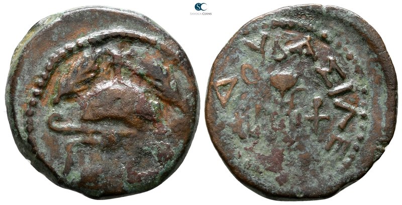 Judaea. Jerusalem. Herodians. Herod I (the Great) 40-4 BC. 
Eight Prutot Æ

2...