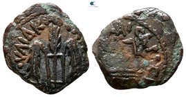 Judaea. Jerusalem. Procurators. Pontius Pilate 26-36 CE. In the names of Livia and Tiberius. Prutah Æ