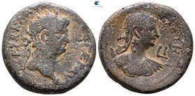 Egypt. Alexandria. Nero and Poppaea AD 54-68. Billon-Tetradrachm
