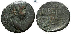 Tiberius AD 14-37. Lugdunum. Semis Æ