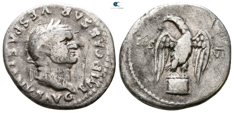 Vespasian AD 69-79. Rome
Denarius AR

18 mm., 2.80 g.



nearly very fine