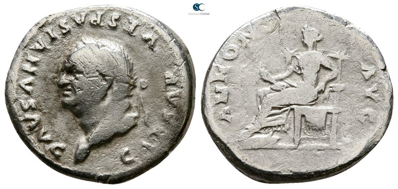 Vespasian AD 69-79. Rome
Denarius AR

16 mm., 2.74 g.



nearly very fine