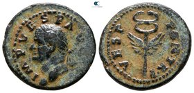 Vespasian AD 69-79. Struck in Rome for circulation in the East. Rome. Semis Æ