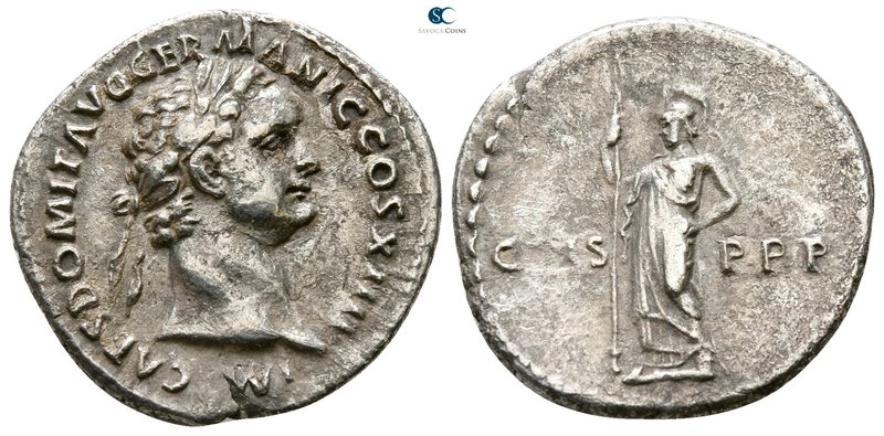 Domitian AD 81-96. Rome
Denarius AR

18 mm., 3.19 g.



very fine