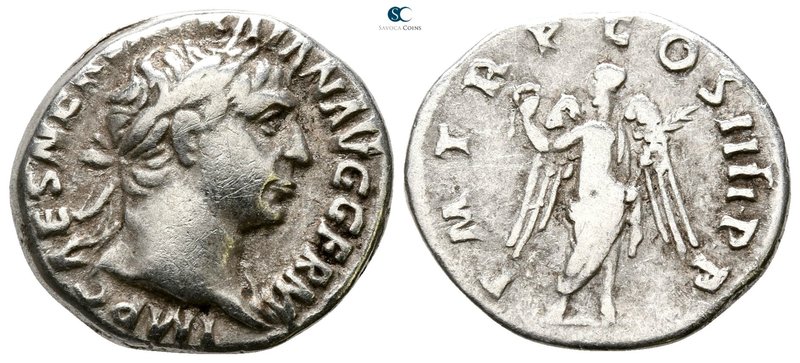 Trajan AD 98-117. Rome
Denarius AR

18 mm., 2.86 g.



nearly very fine