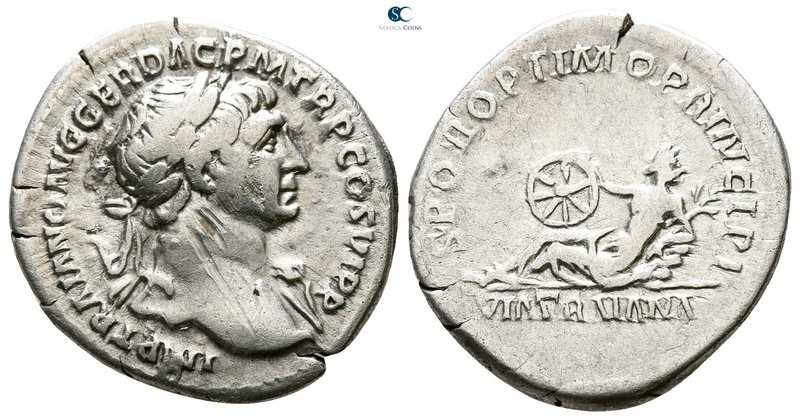 Trajan AD 98-117. Rome
Denarius AR

18 mm., 3.14 g.



nearly very fine