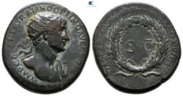 Trajan AD 98-117. Struck for use in the East. Rome. Dupondius Æ