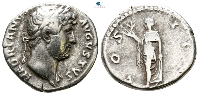 Hadrian AD 117-138. Rome
Denarius AR

17 mm., 3.13 g.



nearly very fine
