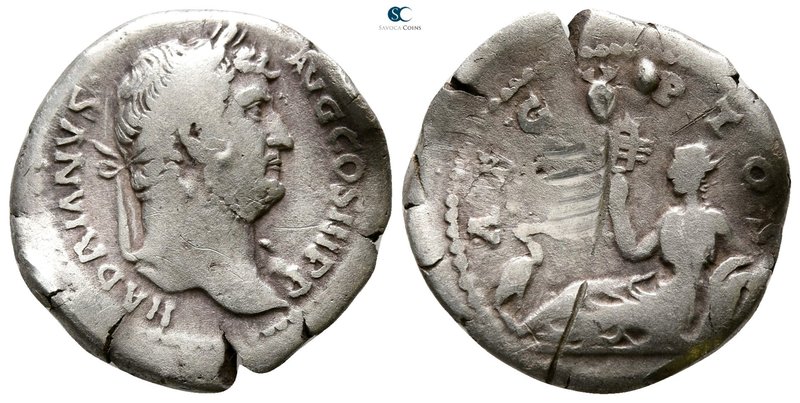 Hadrian AD 117-138. Rome
Denarius AR

17 mm., 2.82 g.



nearly very fine
