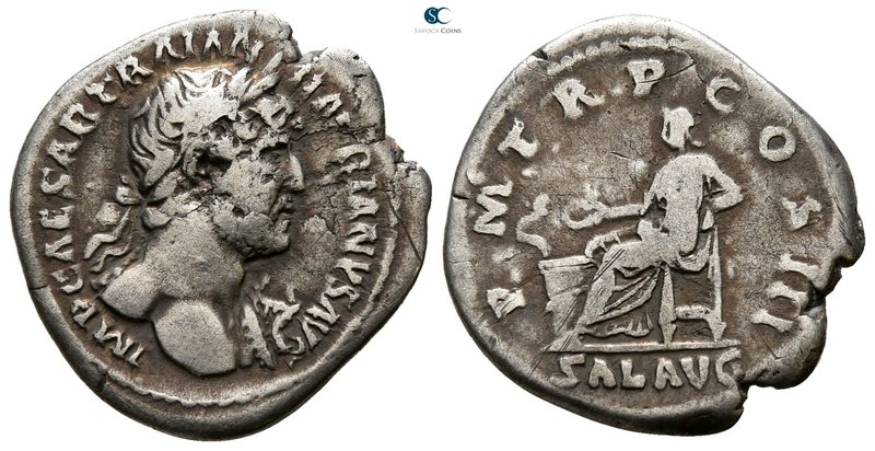Hadrian AD 117-138. Rome
Denarius AR

17 mm., 2.55 g.



nearly very fine