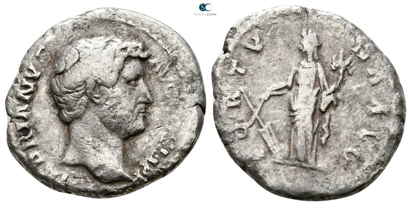 Hadrian AD 117-138. Rome
Denarius AR

18 mm., 2.33 g.



nearly very fine