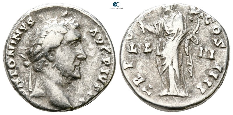 Antoninus Pius AD 138-161. Rome
Denarius AR

15 mm., 2.92 g.



nearly ve...