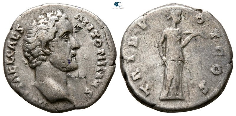 Antoninus Pius AD 138-161. Rome
Denarius AR

16 mm., 3.45 g.



nearly ve...