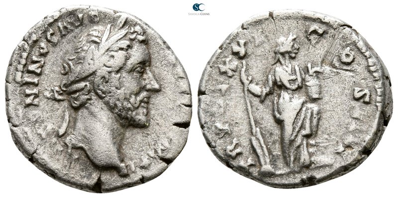 Antoninus Pius AD 138-161. Rome
Denarius AR

17 mm., 3.06 g.



very fine