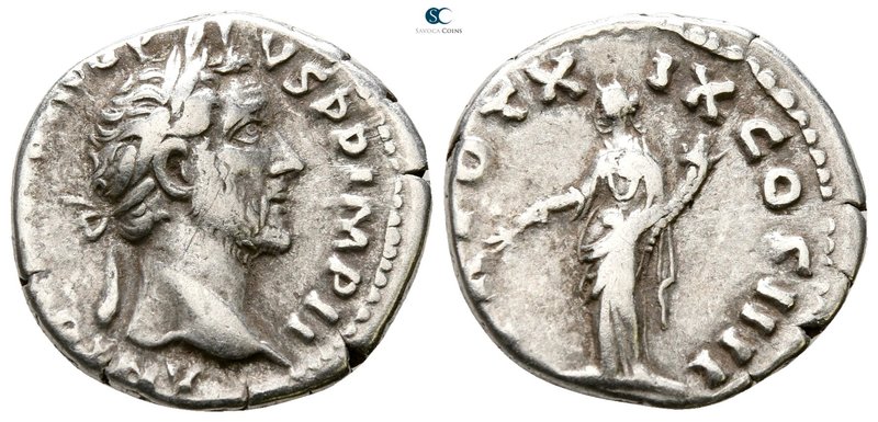 Antoninus Pius AD 138-161. Rome
Denarius AR

17 mm., 3.15 g.



nearly ve...