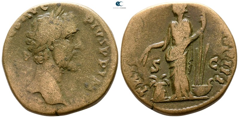 Antoninus Pius AD 138-161. Rome
Sestertius Æ

30 mm., 20.65 g.



nearly ...