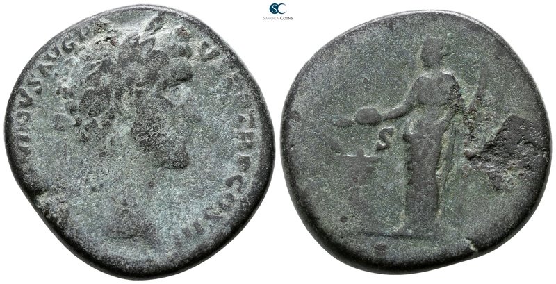 Antoninus Pius AD 138-161. Rome
Sestertius Æ

32 mm., 20.89 g.



fine
