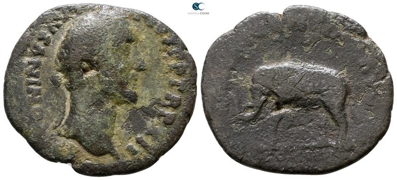 Antoninus Pius AD 138-161. Rome
As Æ

26 mm., 6.03 g.



fine