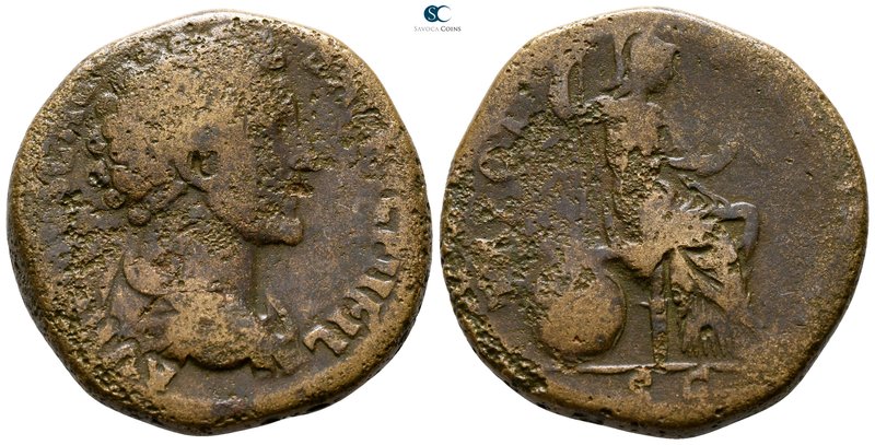 Marcus Aurelius as Caesar AD 139-161. Rome
Sestertius Æ

30 mm., 23.44 g.

...