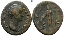Diva Faustina I AD 140-141. Rome. As Æ