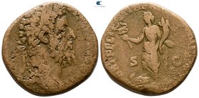 AD 161-180. Marcus Aurelius (?). Rome. Sestertius Æ