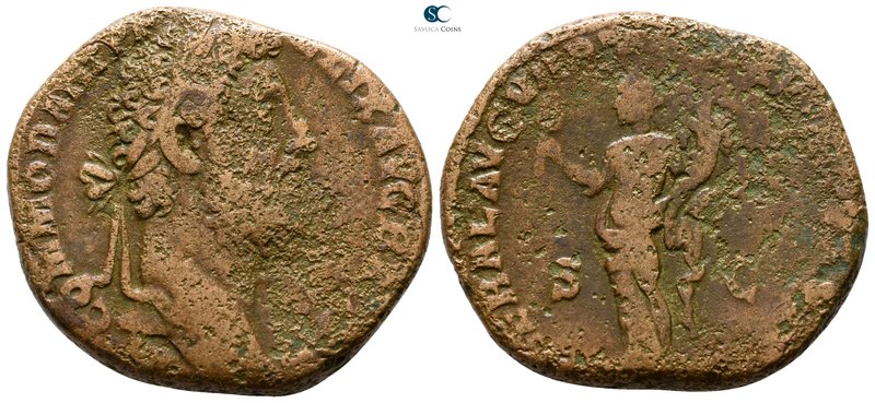 Commodus AD 180-192. Rome
Sestertius Æ

28 mm., 17.84 g.



nearly very f...