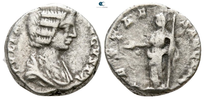 Julia Domna AD 193-217. Laodicea ad Mare
Denarius AR

15 mm., 2.72 g.



...