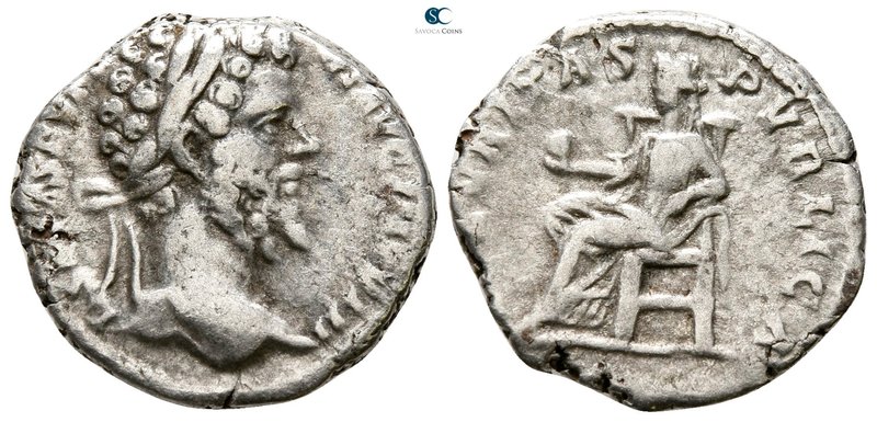 Septimius Severus AD 193-211. Rome
Denarius AR

17 mm., 3.23 g.



nearly...