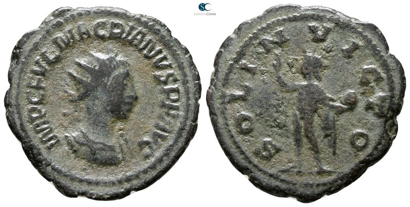 Macrianus Usurper AD 260-261. Samosata
Antoninianus Billon

21 mm., 3.64 g.
...