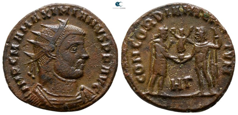 Maximianus Herculius AD 286-305. Heraclea
Radiatus Æ

20 mm., 2.96 g.



...