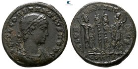Constantius II as Caesar AD 324-337. Constantinople. Follis Æ