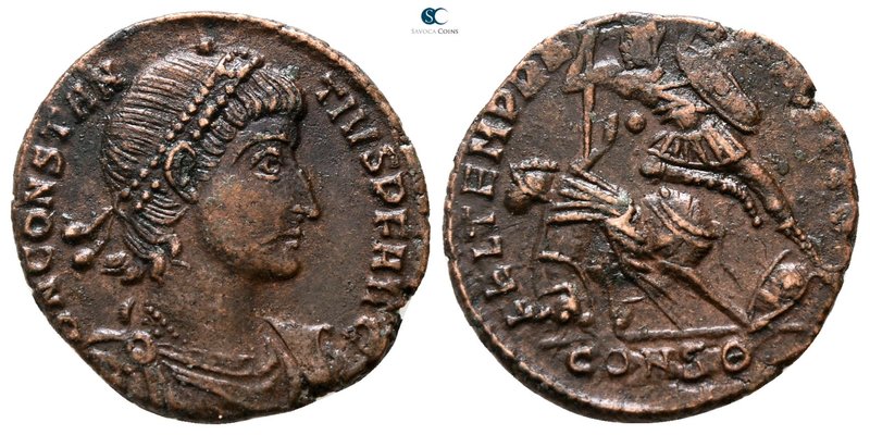 Constantius II AD 337-361. Constantinople
Follis Æ

16 mm., 2.14 g.



ve...