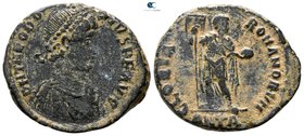 Theodosius I AD 379-395. Antioch. Follis Æ