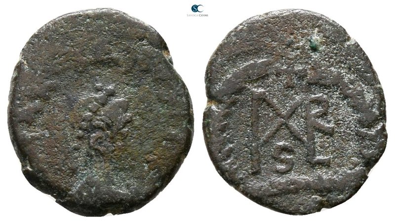 Marcian AD 450-457. Constantinople
Nummus Æ

12 mm., 0.97 g.



fine