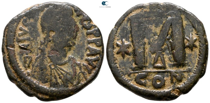 Justin I AD 518-527. Constantinople
Follis Æ

30 mm., 17.46 g.



very fi...